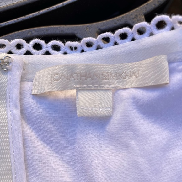 Jonathan Simkhai White Eyelet Dress size 14 - Picture 5 of 7